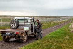 Tim Hill, general manager of Tiverton Farm, on the farm's land. Victoria, Australia