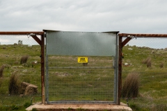 The electrified predator free fence on Tiverton Farm, Victoria, Australia