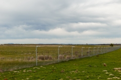 The electrified predator free fence on Tiverton Farm, Victoria, Australia