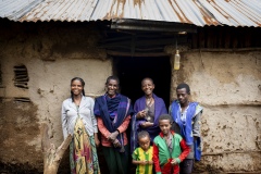 Homestead Farmer, Tilahun Gelaye 68, a beneficiary of The Debre Yacob Watershed Learning Restoration Project in Bahir Dar, Ethiopia.
He says, 
“I have been involved with the project for 8 years now. 
In the past I used to live in a small hut, now I live in a house with corrugated iron roof.
I got many things from the project:
Mangoes
Bananas
Coffee
Lemons
Hops
Papaya
Cows I was able to house properly with advice
The difference with being involved in the project is huge, now we are living cleanly and safely.
We don’t have to go to the market for fruits to feed our children, and we feel very healthy, we don’t get sick.
I have 8 kids. One is studying medicine in Bahir Dar, one is a teacher. Others are married. I have just one son. The project has supported all this. We built a school here in the community. I feel such happiness. In the past there was hunger and starvation but now there is happiness in the area.