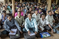 Farmers meeting at Sagai village in Narmada district in Gujrat.